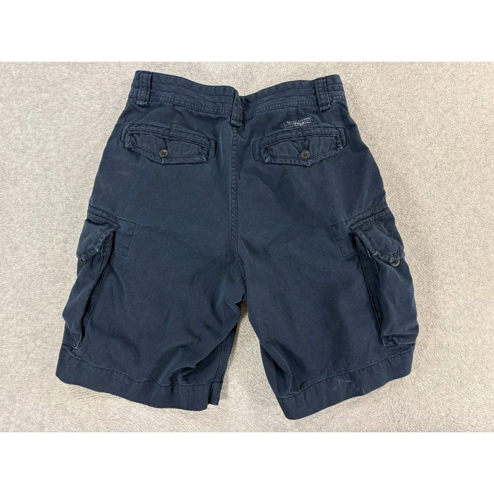 Polo Ralph Lauren Classis Solid Cargo Shorts (Men's 32) Blue - 10